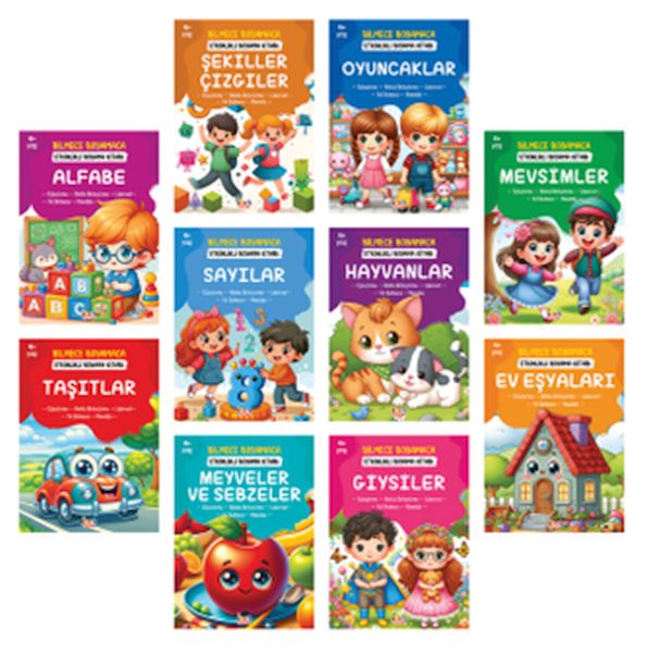 Bilmece Boyamaca 10 Kitap Takım