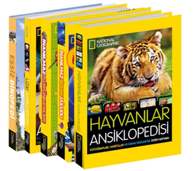 National Geographic Kids Dev Ansiklopedi Seti 5 Kitap Ciltli