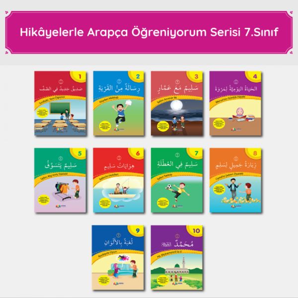 Hikayelerle Arapça Öğreniyorum Serisi 7. Sınıf Arapça Hikaye Seti