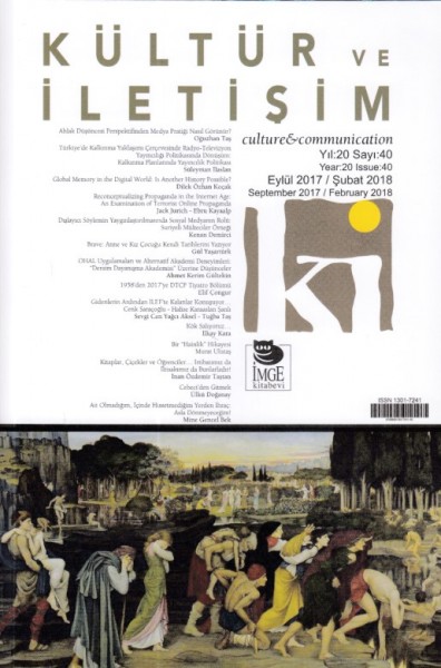 Kültür ve İletişim Eylül 2017 Şubat 2018 Sayı 40
