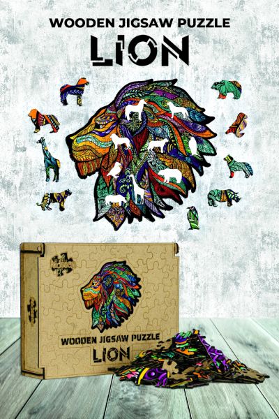 Ahşap Puzzle Lion 130 parça