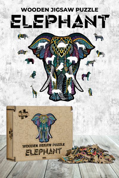 Ahşap Puzzle Elephant 159 parça