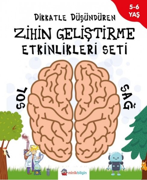 Dikkatle Düşündüren Zihin Geliştirme Etkinlikleri Seti 4 Kitap Takım