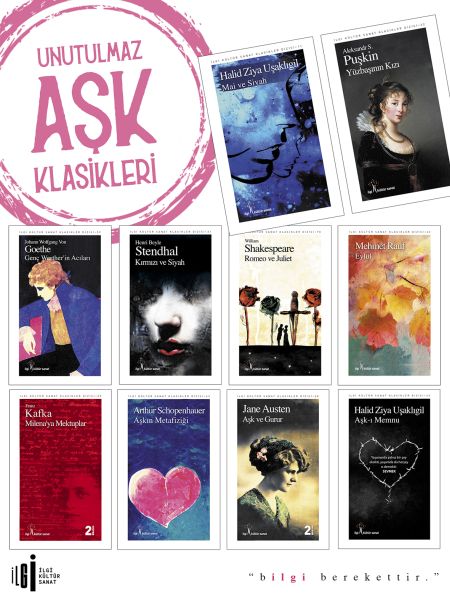 Unutulmaz Aşk Klasikleri Seti 10 Kitap Takım