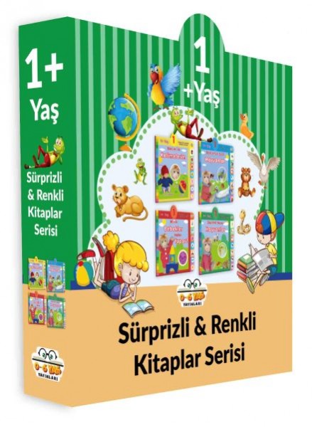 Sürprizli Renkli Kitaplar 4 Kitap Set 1 Yaş
