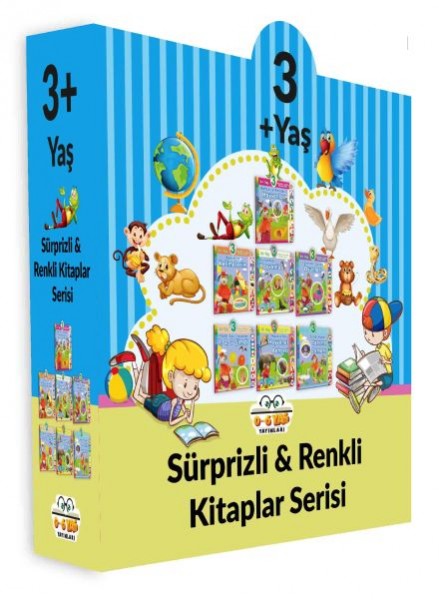 Sürprizli Renkli Kitaplar 7 Kitap Set 3 Yaş