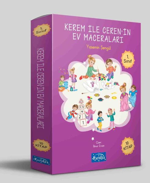 Kerem ile Cerenin Ev Maceraları 10 Kitap Set
