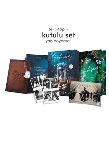 Gökçen 4 Yan Boyamalı Hediyeli Kutu Ciltli