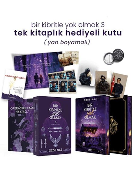 Bir Kibritle Yok Olmak 3 Hediyeli Yan Boyamalı Kutu