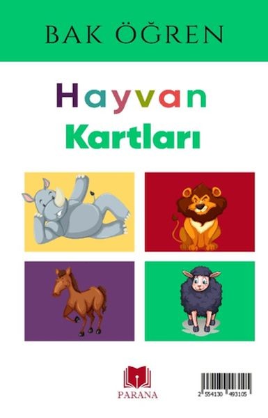 Hayvanlar Bak Öğren Kartları İlk Bilgilerim