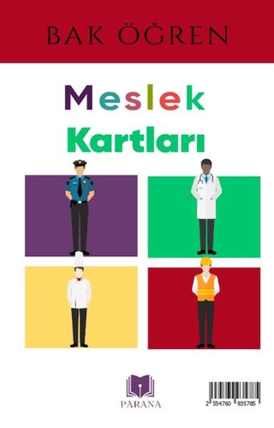 Meslekler Bak Öğren Kartları İlk Bilgilerim