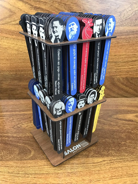 Salon Yayınları Özel tasarım ayraç standı 200 adet