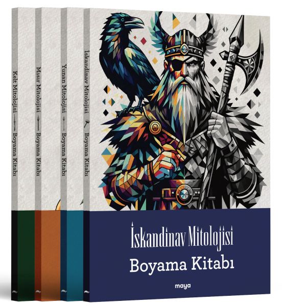 Maya Mitoloji Boyama Seti 4 Kitap