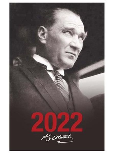 2022 Atatürk Ajandası Portre Siyah