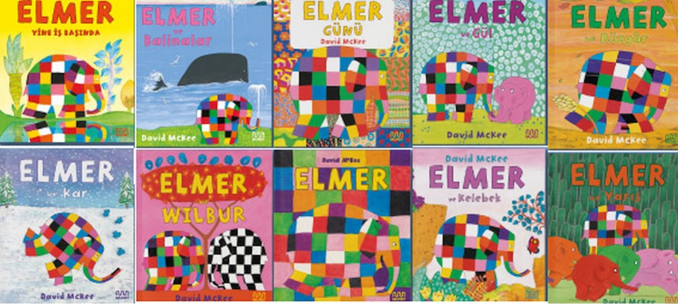 Elmer Serisi 10 Çeşit 50 Kitap