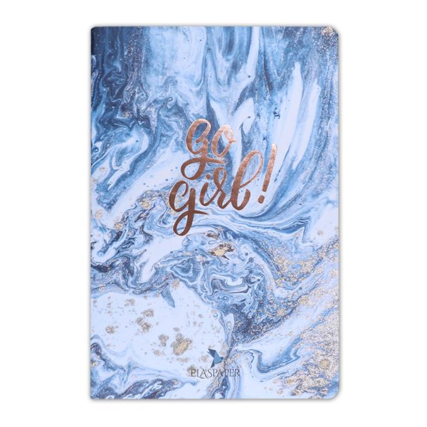 Marble Mavi Go Girl Defter