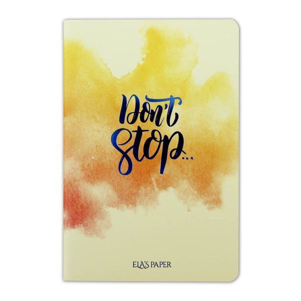 Watercolor Dont Stop Defter