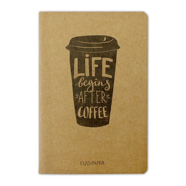 Life Begins Coffee Defter