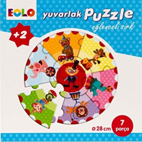 Yuvarlak Puzzle Eğlenceli Sirk