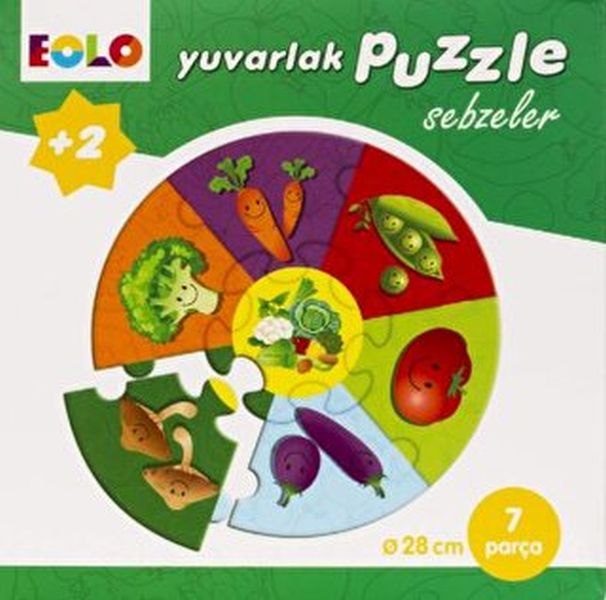 Yuvarlak Puzzle Sebzeler