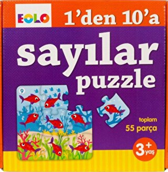 Sayı Puzzle 1'den 10'a Sayılar Puzzle