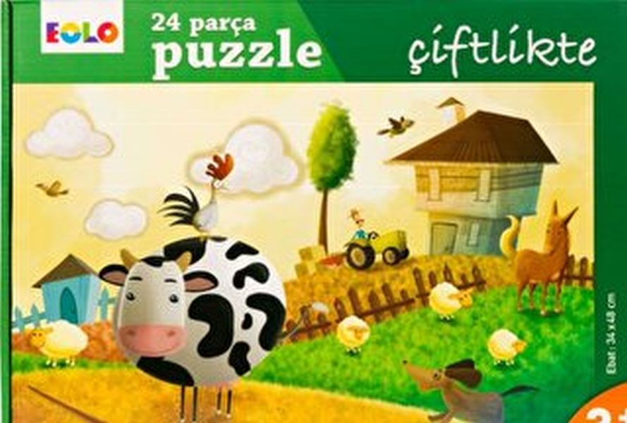 Yer Puzzle 24 Parça Puzzle Çiftlikte