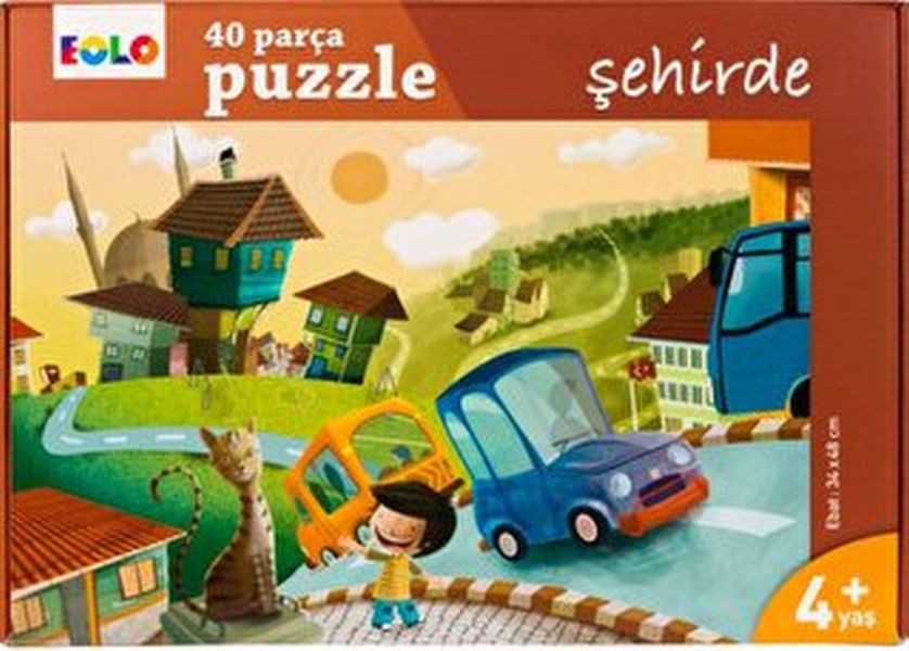 Yer Puzzle 40 Parça Puzzle Şehirde