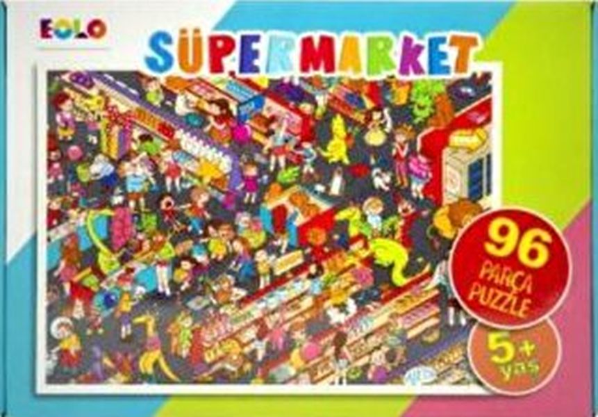 Yer Puzzle 96 Parça Puzzle Süpermarket