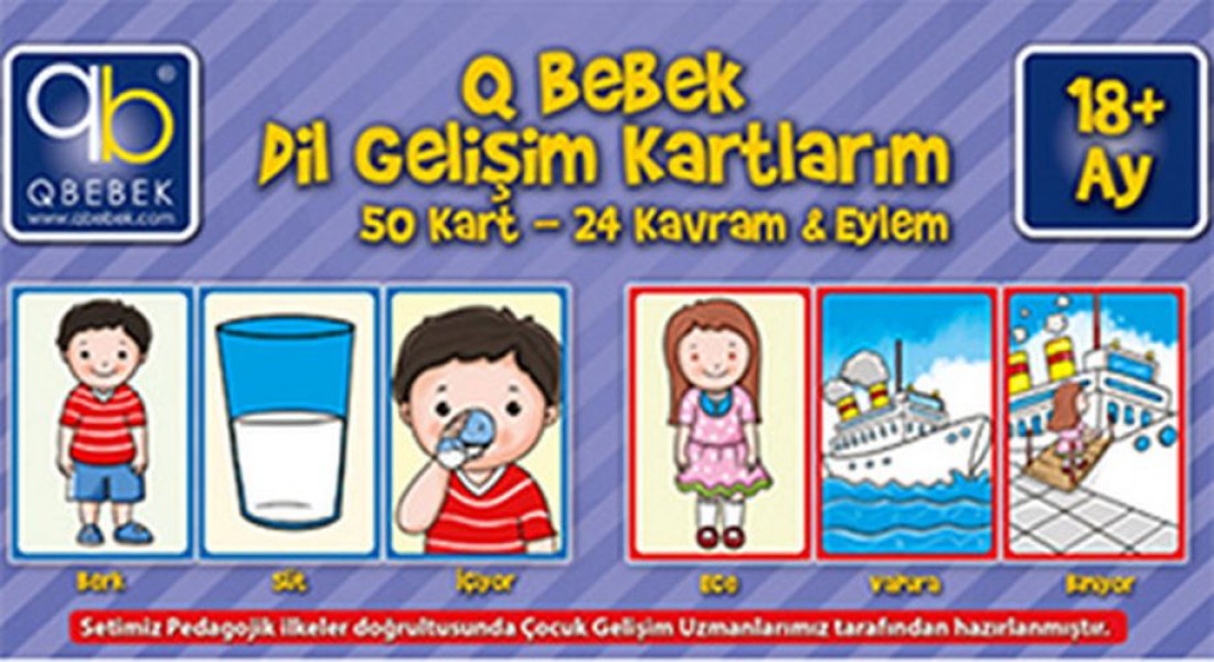Q Bebek Dil Gelişim Kartlarım 18 Ay