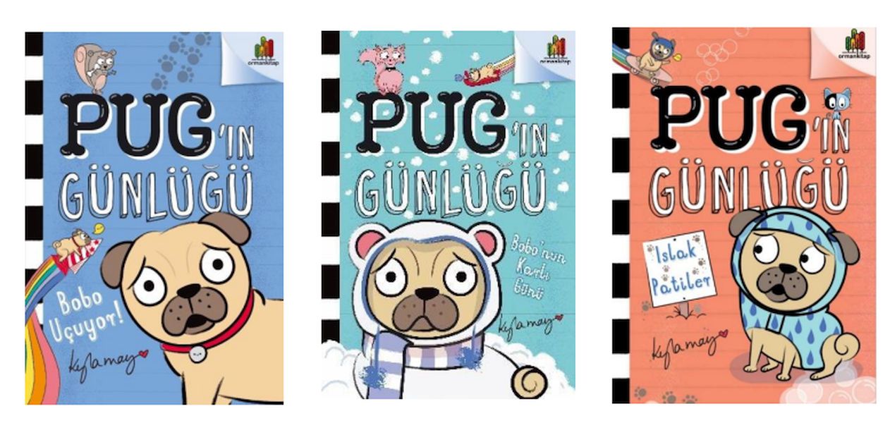 Pug'ın Günlüğü İlk Okuma Kitap Seti 3 Kitap
