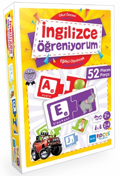 Blue Focus İngilizce Öğreniyorum Eğitici Oyunlar 52 Parça