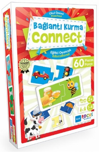 Blue Focus Bağlantı Kurma Eğitici Oyunlar 60 Parça