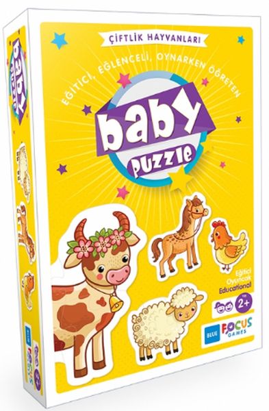 Blue Focus Çiftlik Hayvanları Baby Puzzle