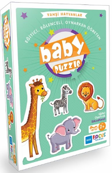 Blue Focus Vahşi Hayvanlar Baby Puzzle
