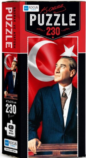 Blue Focus Bayrak ve Atatürk Puzzle 230 Parça