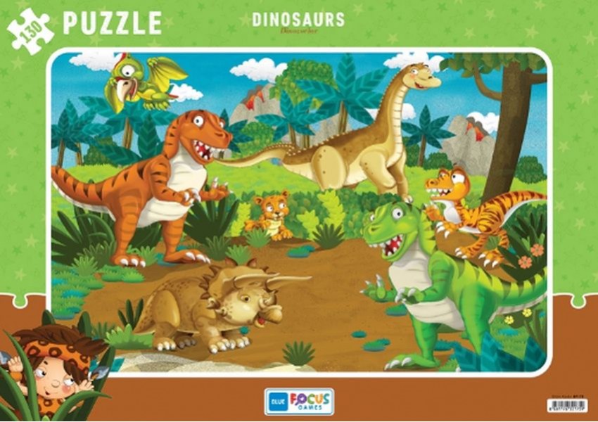 Blue Focus Dinosaurs Dinozorlar Puzzle 130 Parça