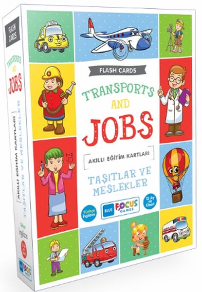Blue Focus Taşıtlar ve Meslekler Akıllı Eğitim Kartları