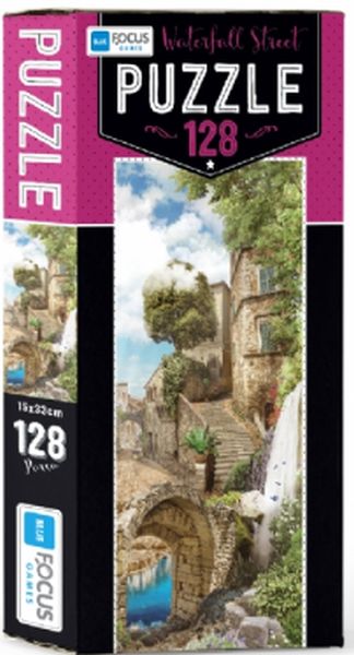Blue Focus Waterfall Street Puzzle 128 Parça