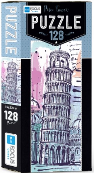 Blue Focus Pisa Tower Puzzle 128 Parça