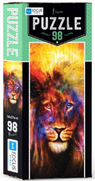 Blue Focus Lion Puzzle 98 Parça