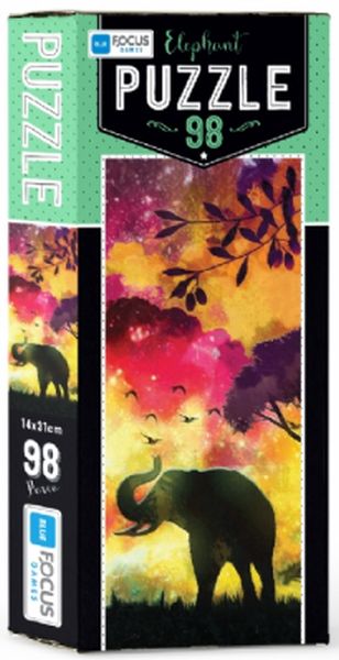 Blue Focus Elephant Puzzle 98 Parça