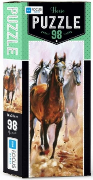 Blue Focus Horse Puzzle 98 Parça