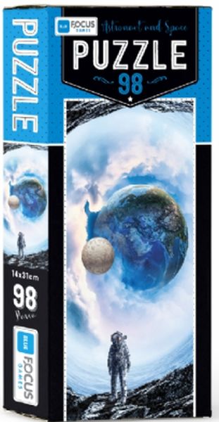 Blue Focus Astronaut And Space Puzzle 98 Parça