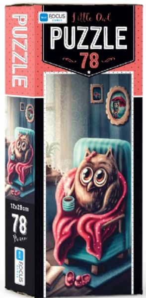 Blue Focus Little Owl Puzzle 78 Parça