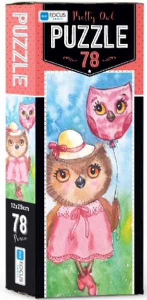 Blue Focus Pretty Owl Puzzle 78 Parça