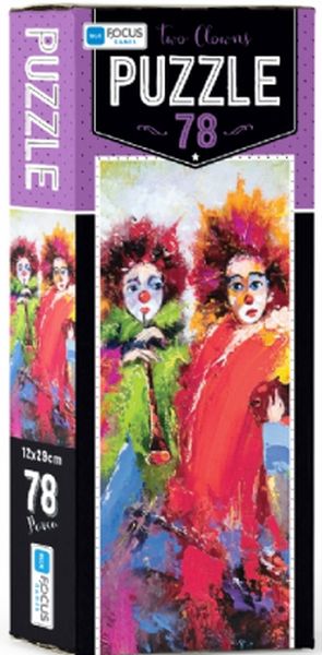 Blue Focus Two Clowns Puzzle 78 Parça