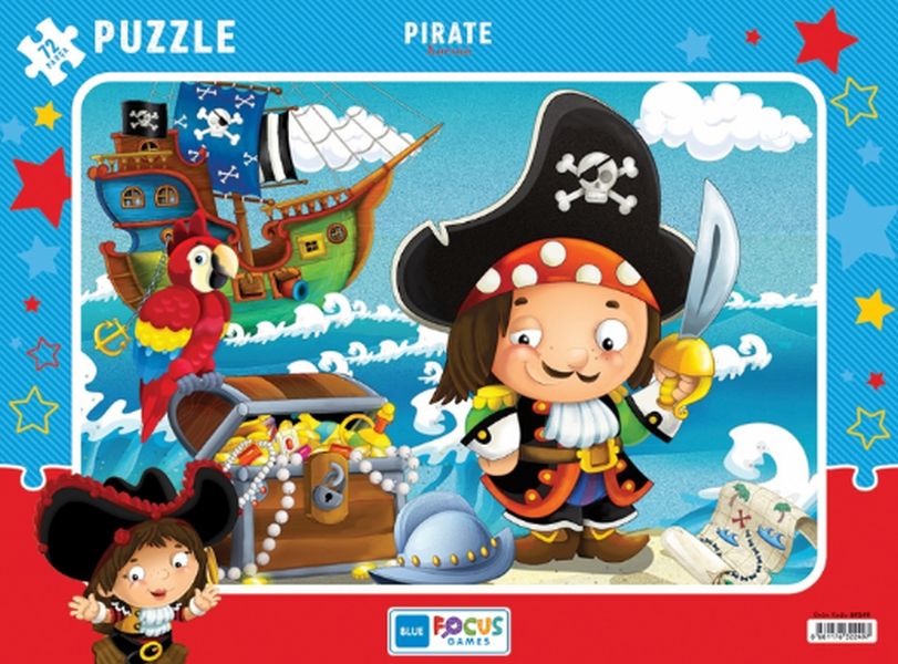 Blue Focus Pirate Korsan Puzzle 72 Parça