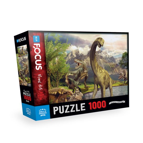 Blue Focus World Of Dınosaurs Puzzle 1000 Parça