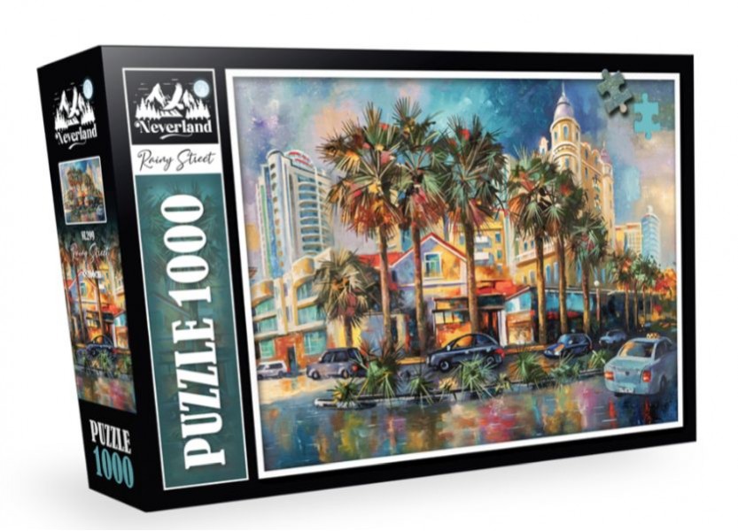 Neverland 1000 Parça Raıny Street Yağmurlu Sokak