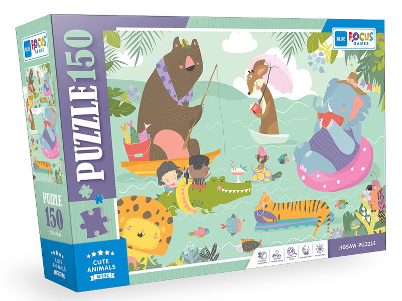 Blue Focus Cute Anımals 150 Parça